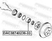 Lozisko kola FEBEST DAC38740236-33