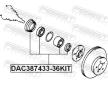 Sada lozisek kol FEBEST DAC387433-36KIT