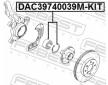 Sada lozisek kol FEBEST DAC39740039M-KIT