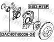 Lozisko kola FEBEST DAC40740036-34