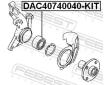 Sada lozisek kol FEBEST DAC40740040-KIT