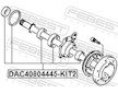 Sada lozisek kol FEBEST DAC40804445-KIT2