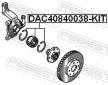 Sada lozisek kol FEBEST DAC40840038-KIT