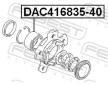 Ložisko kola FEBEST DAC416835-40