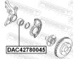 Lozisko kola FEBEST DAC42780045
