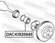 Lozisko kola FEBEST DAC43820045