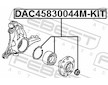 Sada lozisek kol FEBEST DAC45830044M-KIT