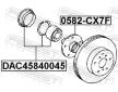 Sada lozisek kol FEBEST DAC45840045