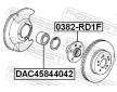 Lozisko kola FEBEST DAC45844042