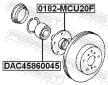 Lozisko kola FEBEST DAC45860045