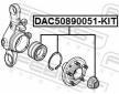 Sada lozisek kol FEBEST DAC50890051-KIT