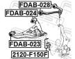 Uložení, řídicí mechanismus FEBEST FDAB-028