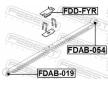 Loziskove pouzdro, listova pruzina FEBEST FDAB-054