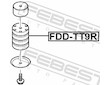 Zacatek listove pruziny, pridavna pruzina FEBEST FDD-TT9R