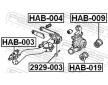 Ulozeni, ridici mechanismus FEBEST HAB-003