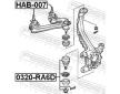 Ulozeni, ridici mechanismus FEBEST HAB-007