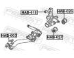 Ulozeni, ridici mechanismus FEBEST HAB-026
