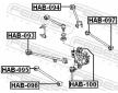 Uložení, řídicí mechanismus FEBEST HAB-094