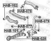 Ulozeni, ridici mechanismus FEBEST HAB-101