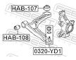 Ulozeni, ridici mechanismus FEBEST HAB-107