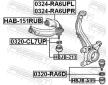 Ulozeni, ridici mechanismus FEBEST HAB-151RUB