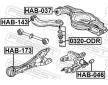 Uložení, řídicí mechanismus FEBEST HAB-173
