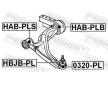 Uložení, řídicí mechanismus FEBEST HAB-PLS