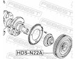 remenice, klikovy hridel FEBEST HDS-N22A