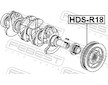 remenice, klikovy hridel FEBEST HDS-R18