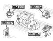 Ulożenie motora FEBEST HM-004