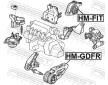Zaveseni motoru FEBEST HM-GDFR