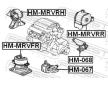 Ulożenie motora FEBEST HM-MRVFR