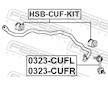 Drzak, Pricny stabilizator FEBEST HSB-CUF-KIT