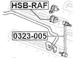 Drzak, Pricny stabilizator FEBEST HSB-RAF