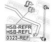 Drzak, Pricny stabilizator FEBEST HSB-REFR