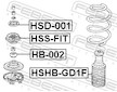 Lozisko pruzne vzpery FEBEST HSD-001