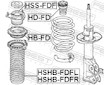 Lozisko pruzne vzpery FEBEST HSS-FDF