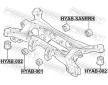 Ulozeni, diferencial FEBEST HYAB-001