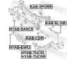 Uložení, řídicí mechanismus FEBEST HYAB-TUCRR