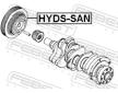 remenice, klikovy hridel FEBEST HYDS-SAN