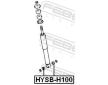 Distanční trubička, tlumiče FEBEST HYSB-H100