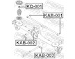 Ulozeni, ridici mechanismus FEBEST KAB-001