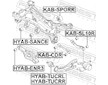 Ulozeni, ridici mechanismus FEBEST KAB-SL10R