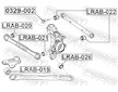 Ulozeni, ridici mechanismus FEBEST LRAB-021