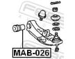 Ulozeni, ridici mechanismus FEBEST MAB-026