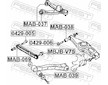 Ulozeni, ridici mechanismus FEBEST MAB-037