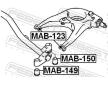 Zaveseni, telo napravy FEBEST MAB-149