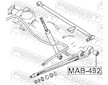 Ulozeni, ridici mechanismus FEBEST MAB-492