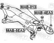 Zaveseni, telo napravy FEBEST MAB-5EA3