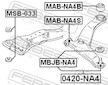 Ulozeni, ridici mechanismus FEBEST MAB-NA4B